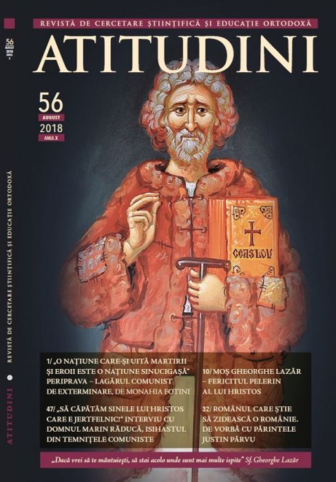 Atitudini - Revistă de cercetare ştiinţifică şi educaţie ortodoxă - Nr. 56-2018